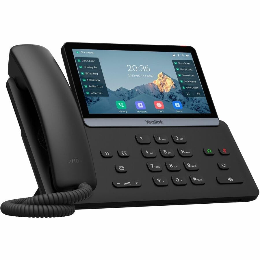 Yealink T77U IP Phone Corded 10-Way Conferencing Wall Mount Stand