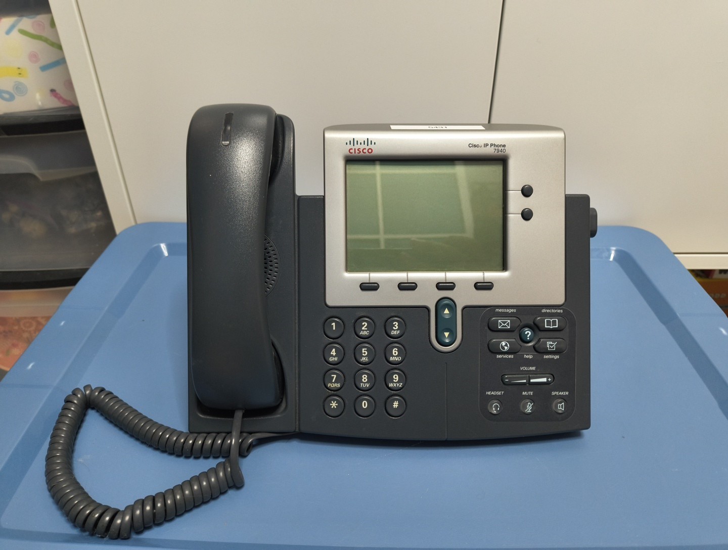 Cisco CP-7940 Unified VoIP IP Phone w/Speakerphone & Handset NO ADAPTER
