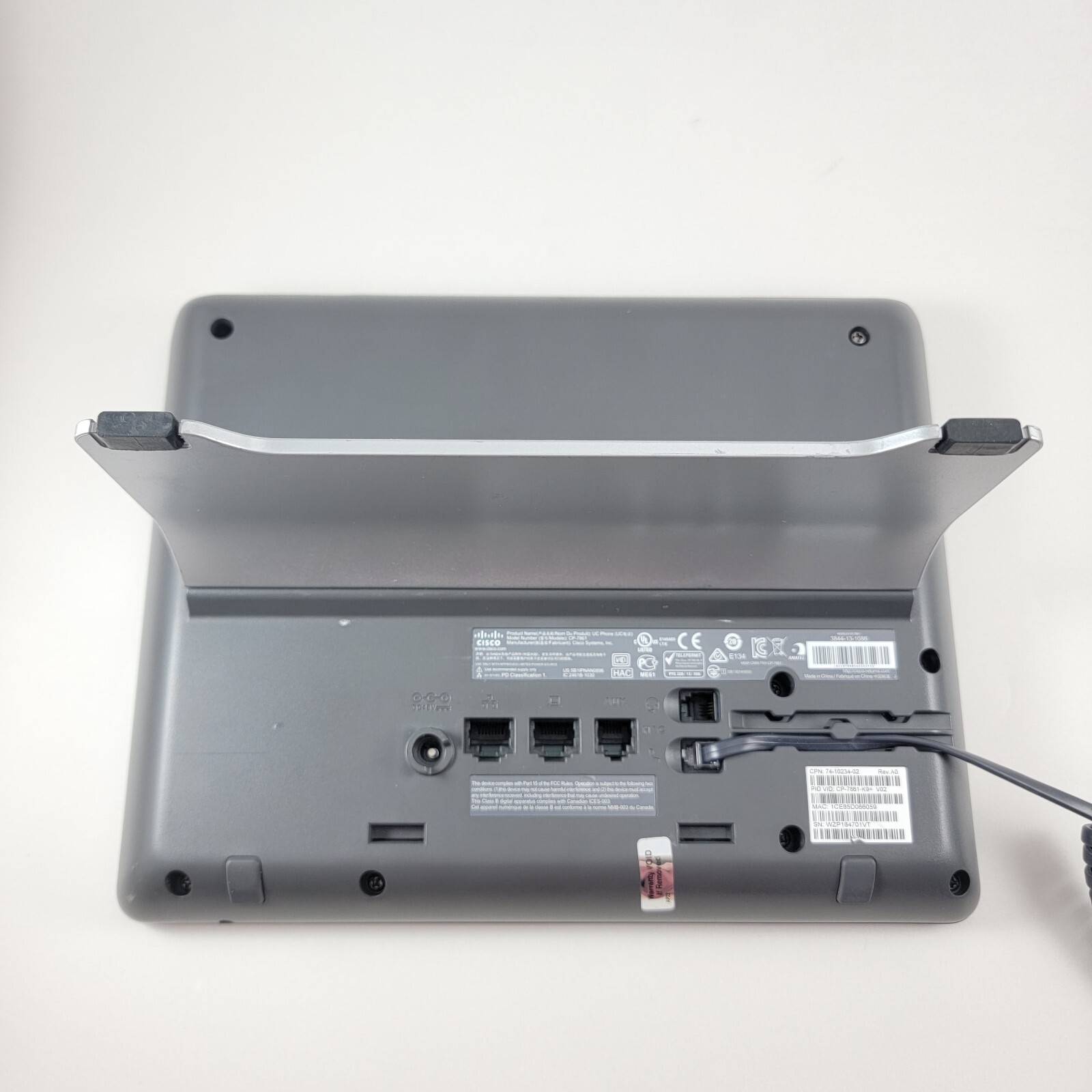 Cisco CP-7861 16-Line IP Desk Phone VoIP – Used – POE Powered Line Not Included