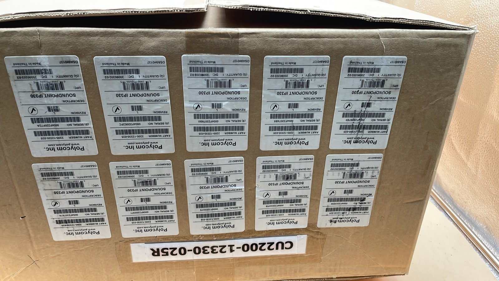 Polycom SoundPoint IP 330 Business Network Telephone System Lot of 10