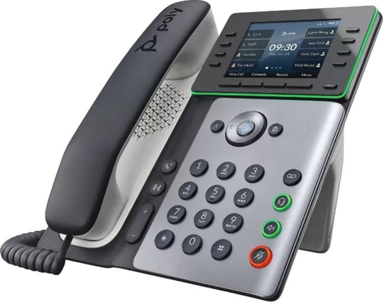 Poly Edge E350 IP Phone – Wi-Fi & Bluetooth with NoiseBlockAI Audio for Hybrid O