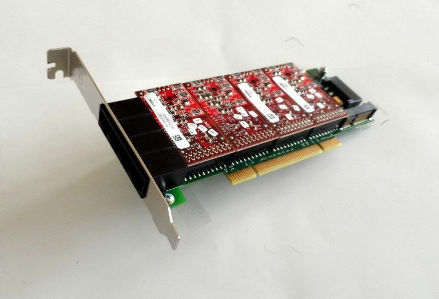 Digium A4P04B 4 Port Analog PCI Asterisk Card with 0 FXS 4 FXO 0 EC 1A4A02F