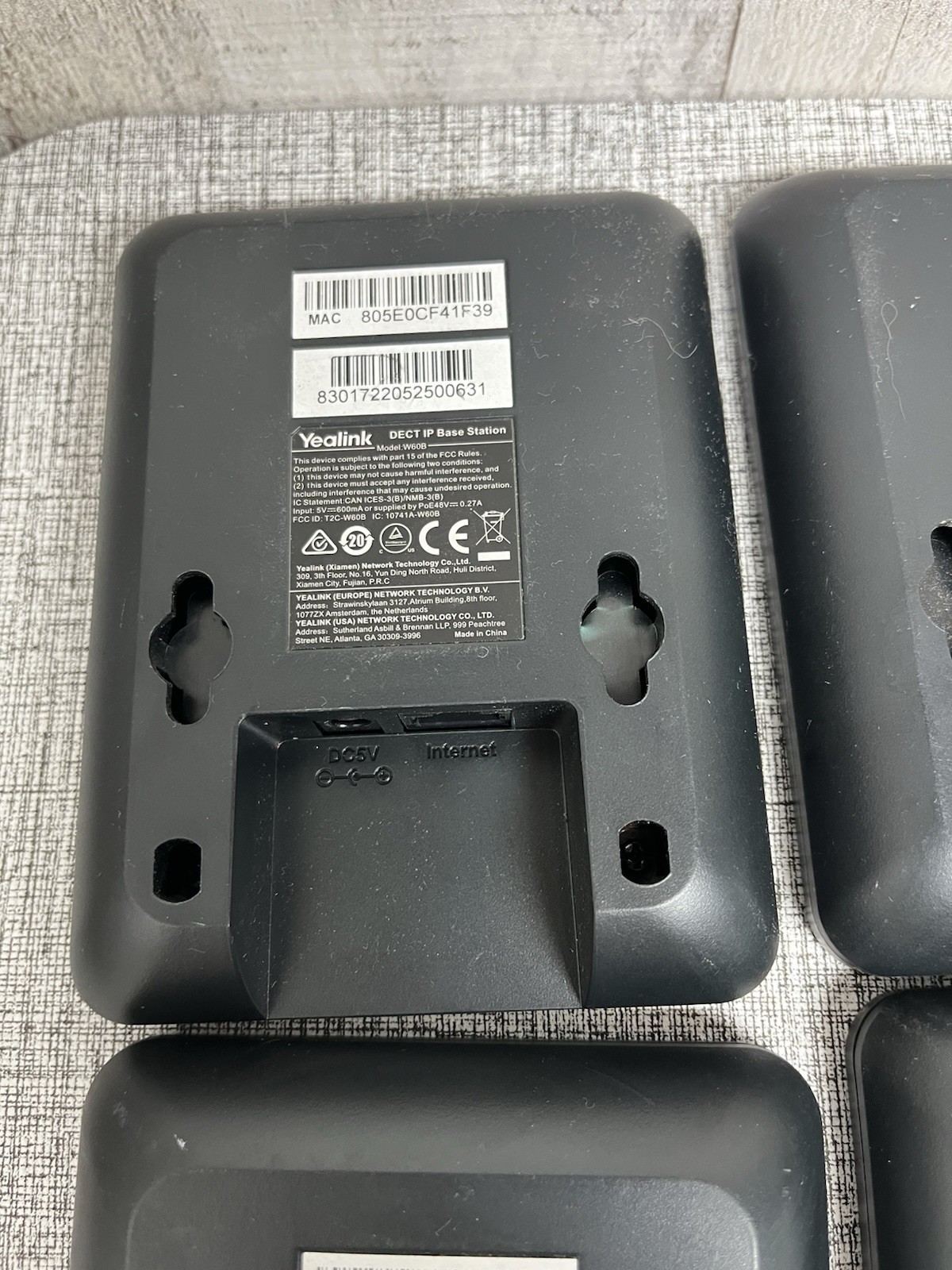 Yealink W60B DECT IP Base Station UNIT ONLY – 4 units