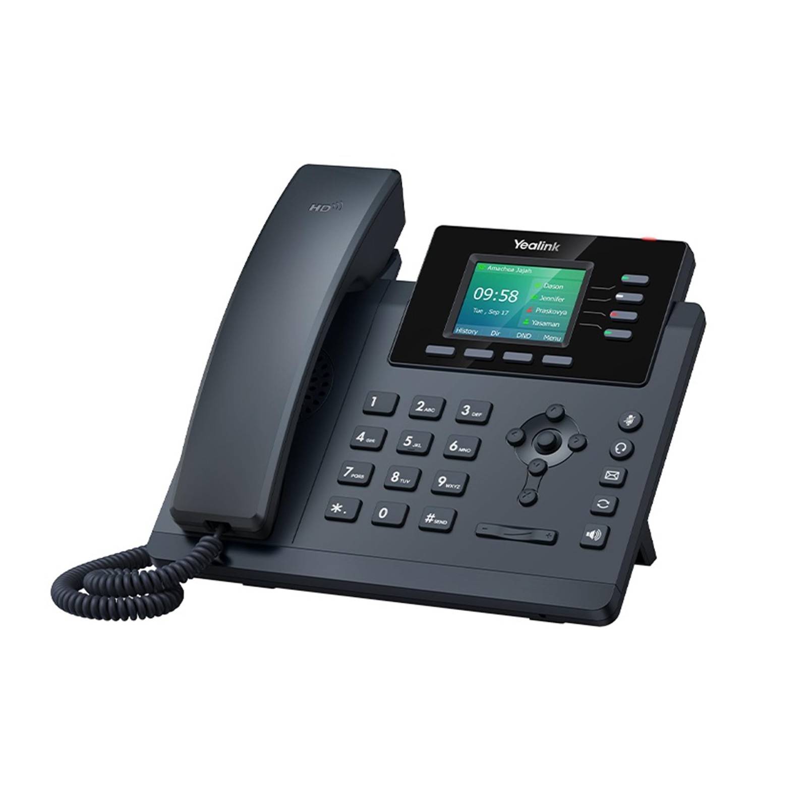 Yealink SIP-T34W WiFi IP Phone, 4 VoIP Accounts. 2.4-Inch Color Display.