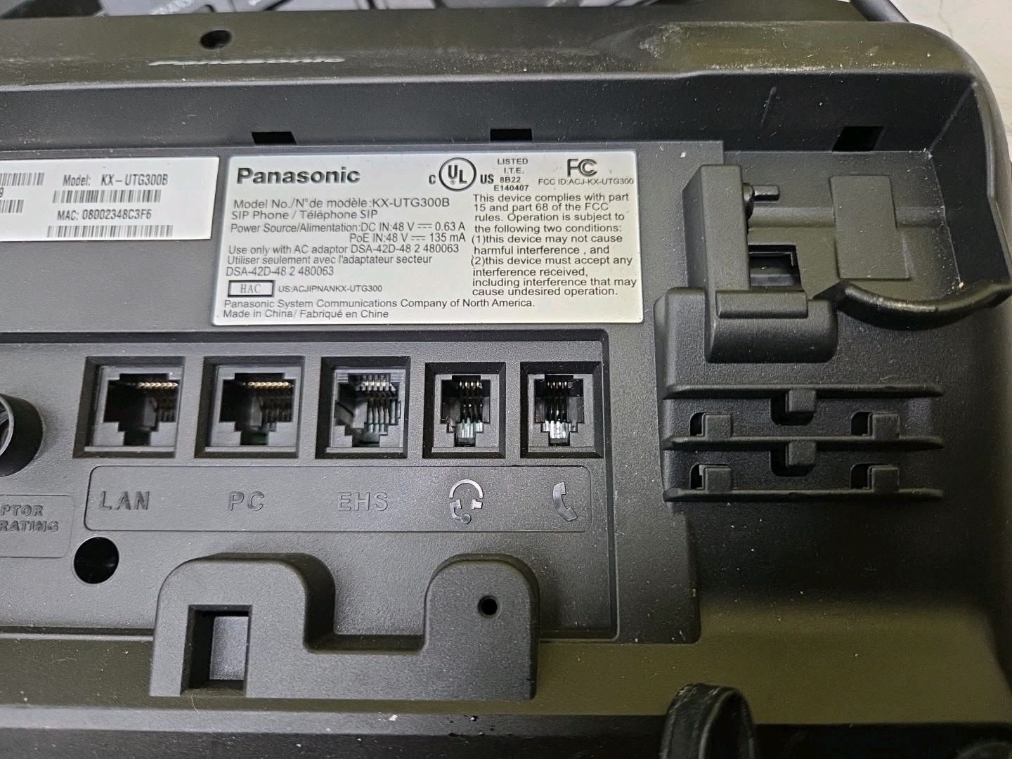 3Panasonic KX-UTG300B Touchscreen Color Display Tested Read Description