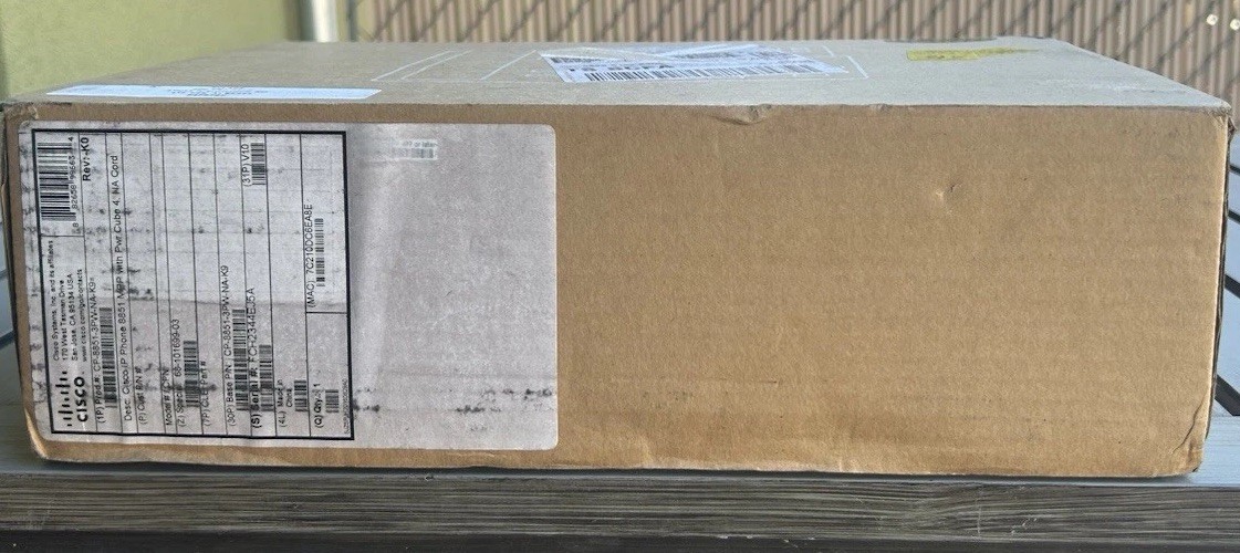 New Open Box Cisco CP-8851 Wall Mountable IP Phone With Cords and Handset