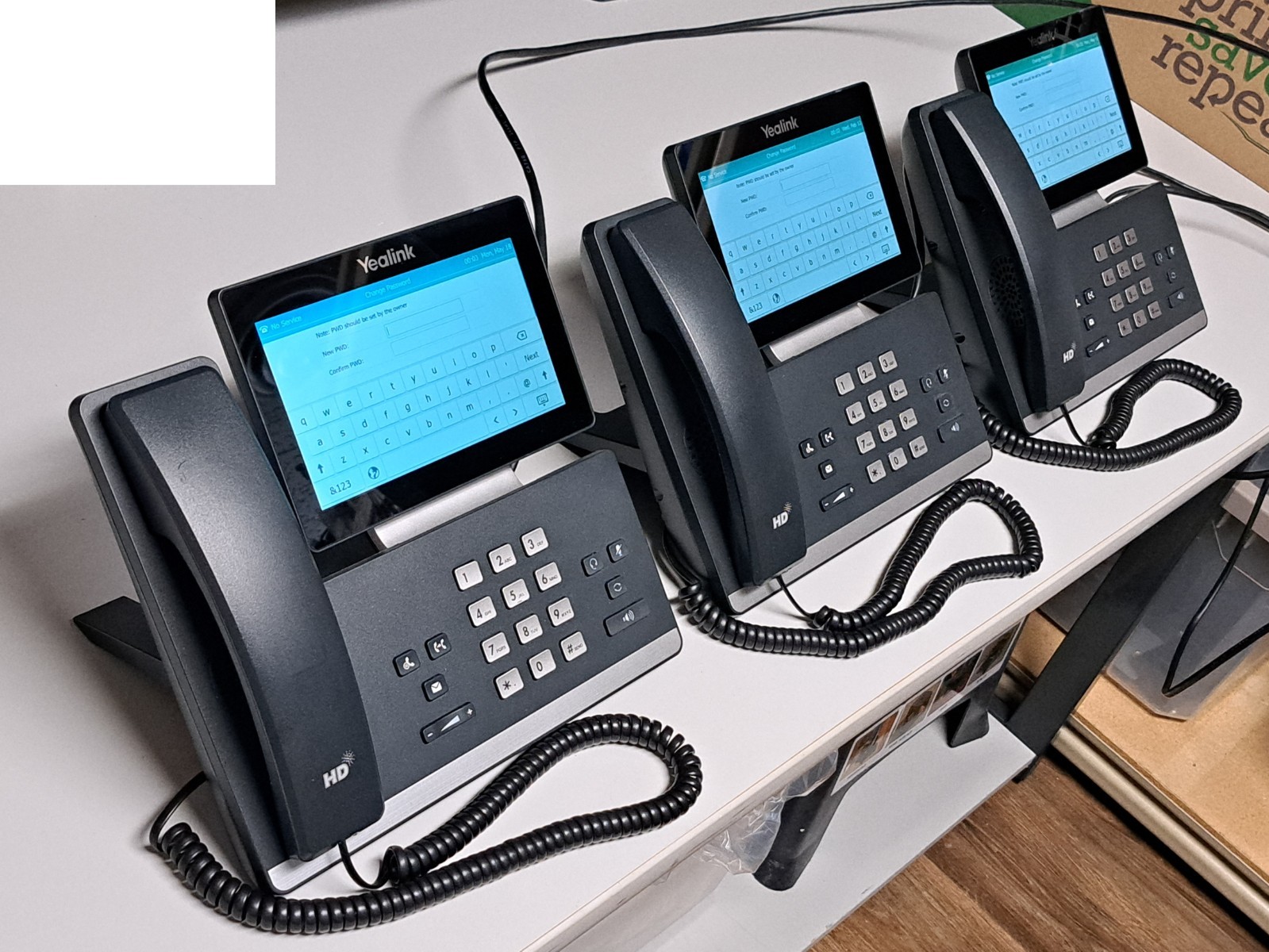 LOT OF 3 Yealink SIP-T57W Prime Business Phones