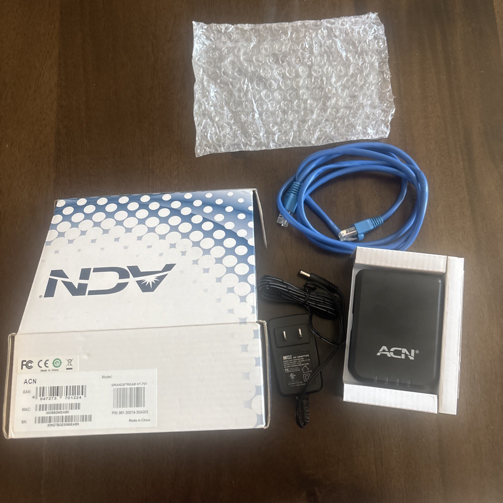 ACN Grandstream Model HT701 Adapter VoIP – Open Box