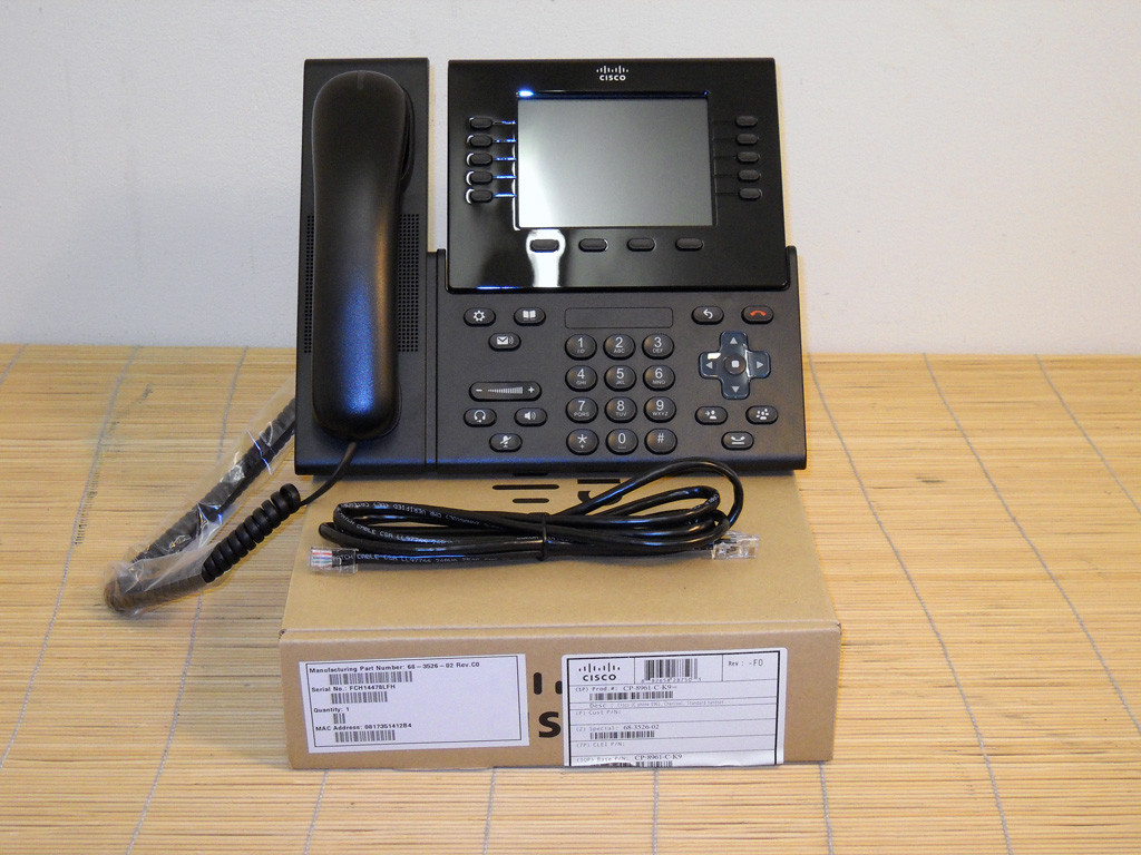 NEW Cisco CP-8961-C-K9 Cisco Unified IP Phone VoIP Phone NEW OPEN BOX