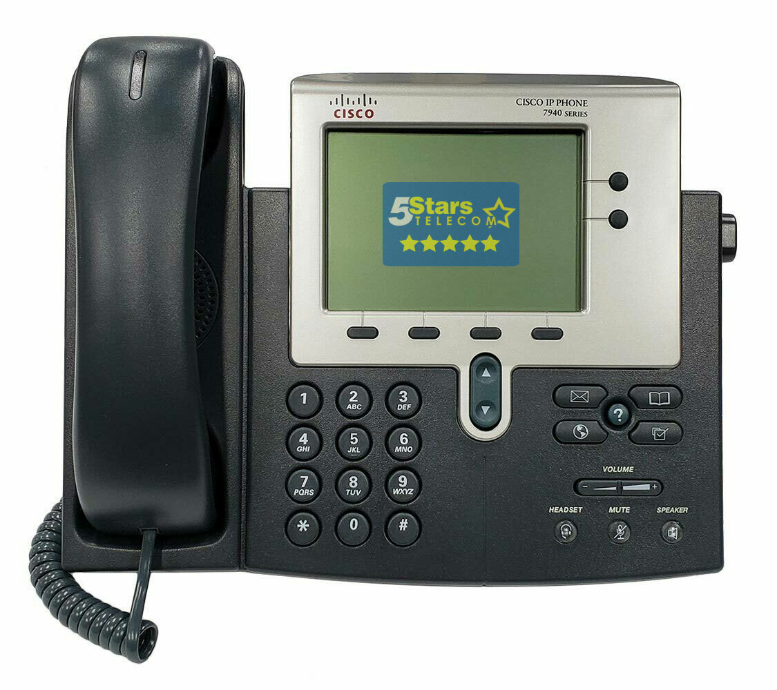 Cisco 7940G IP Phone (CP-7940G) Ref (Grade A), 1 Year Warranty