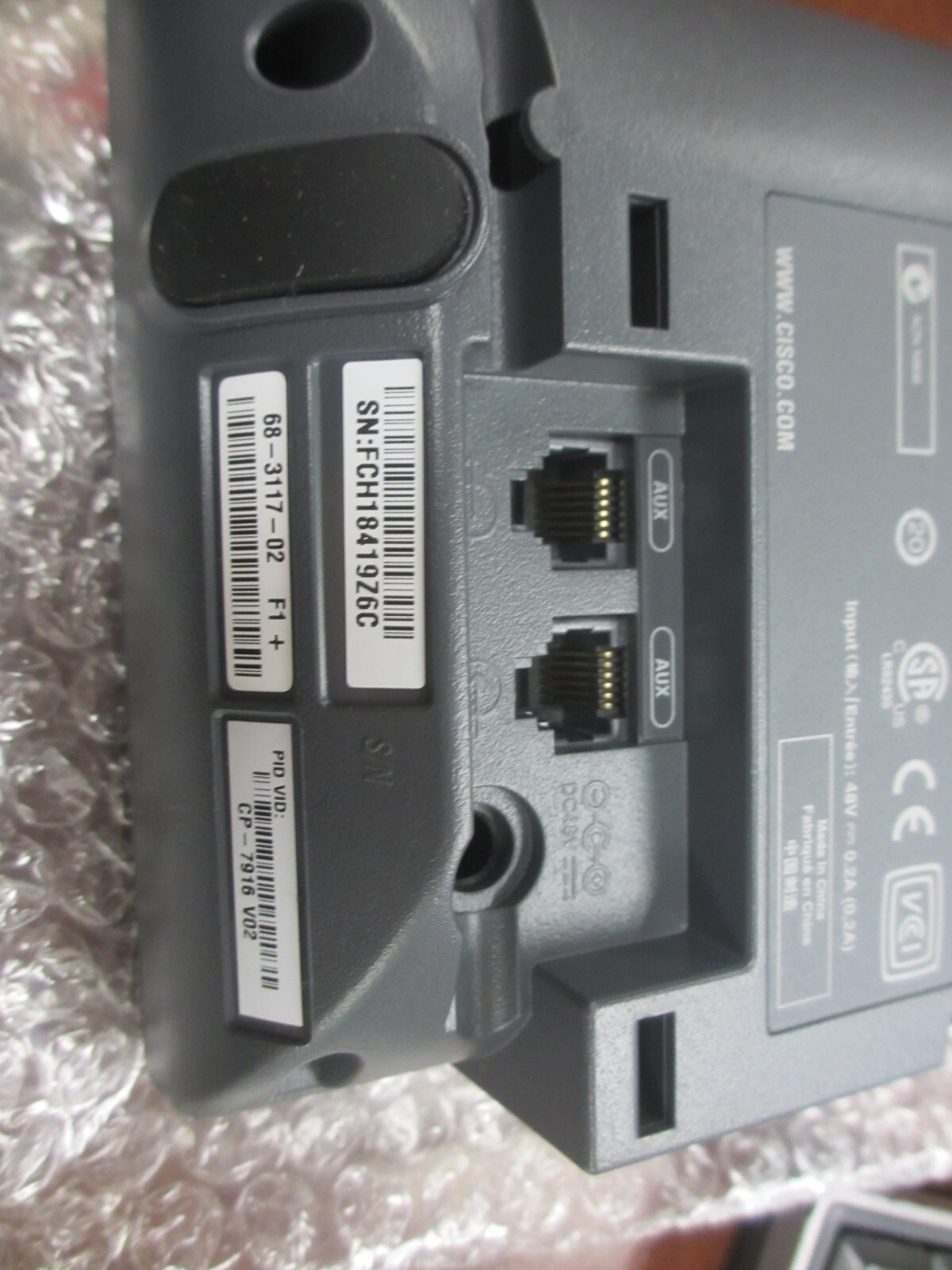 Lot of 5 Cisco CP-7916 IP Color Phone Expansion Module for Cisco 7975G Phone
