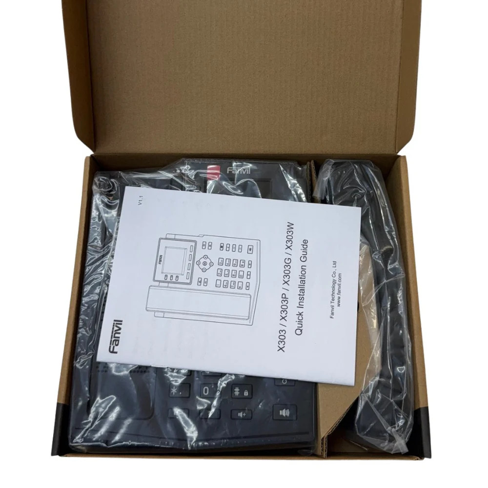 Fanvil X303P IP Phone Black – Brand New w/1-Year Warranty