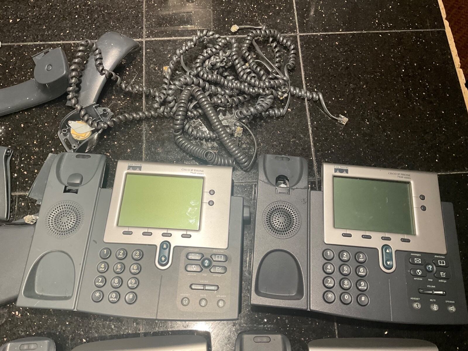 Lot Of Cisco CP-7940/7960 Series Unified VoIP IP Office Phone For Parts Repair