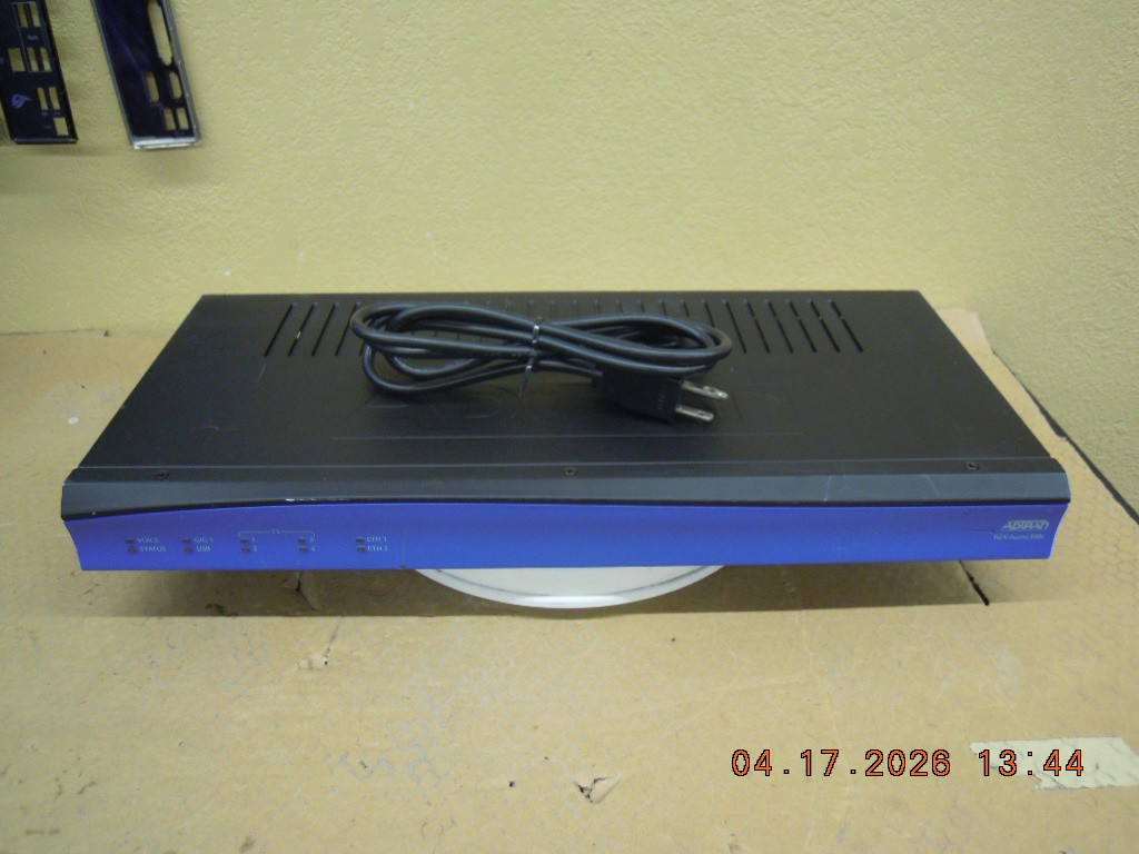 1243908F2 Adtran TA 908e w/ FXO 3rd GEN VOIP SIP Gateway | 4243908F2SCTL *Testd