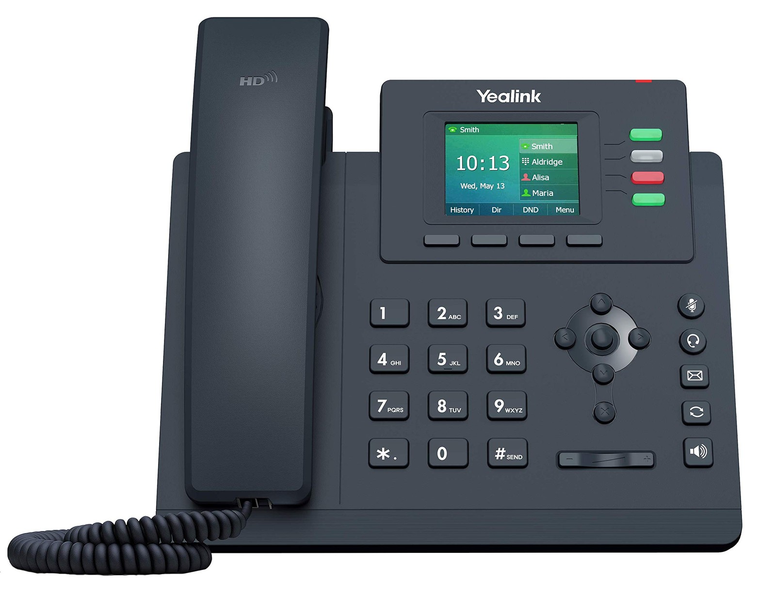 Yealink T33G IP Phone, 4 VoIP Accounts. 2.4-Inch Color Display. Black