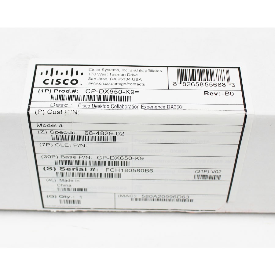 Cisco Desktop Collaboration Experience DX650 | CP-DX650-K9 | IP LCD Video Phone