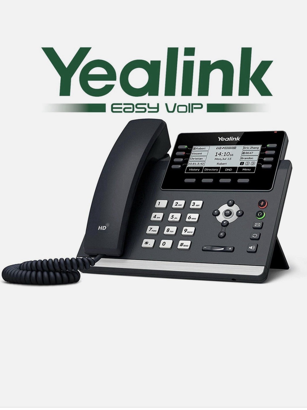Yealink SIP-T44U Teléfono IP, con Cable, con Cable/sin Cable, Wi-Fi