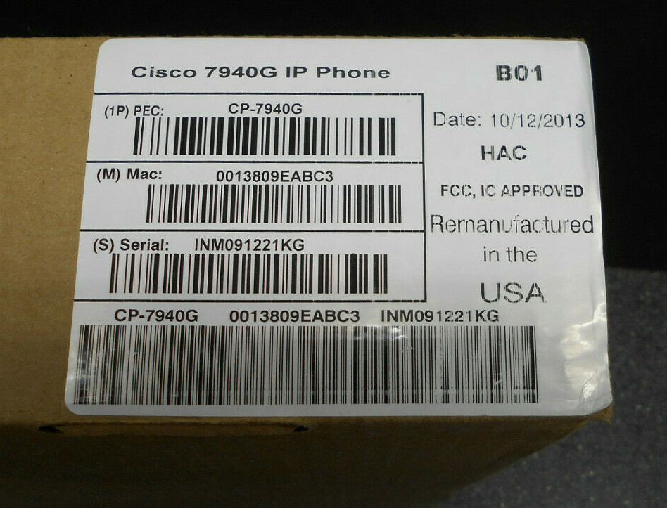 CISCO 7940G IP PHONE 2 LINES LCD SCREEN
