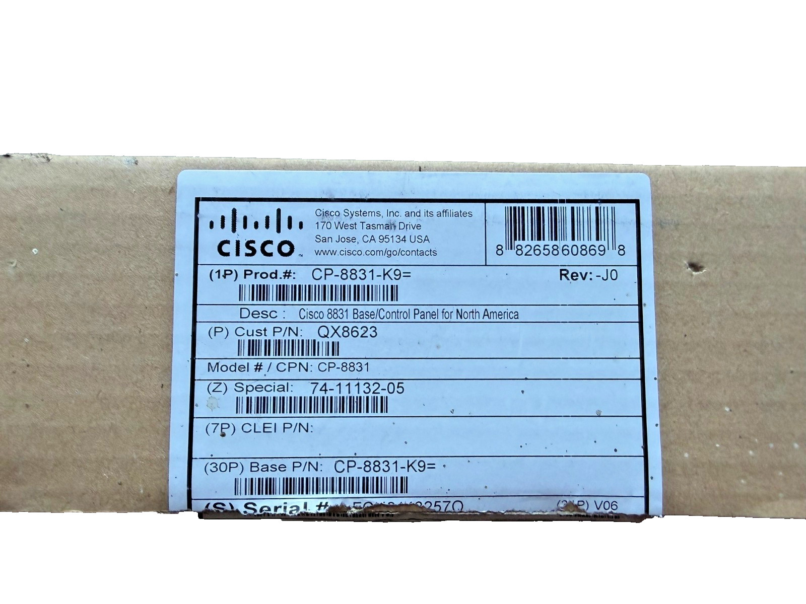 NEW IN BOX Cisco 8831 Unified IP Conference Phone Base + Controller CP-8831-K9