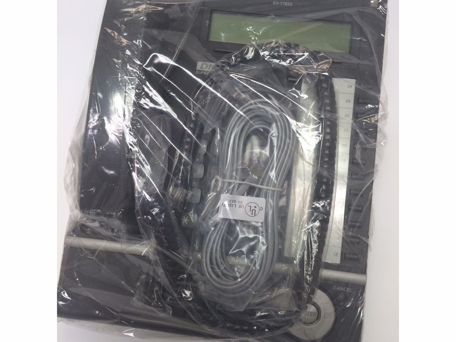PANASONIC KX-T7633 DISPLAY TELEPHONE KX-T7633-B WITH A 1 YEAR WARRANTY