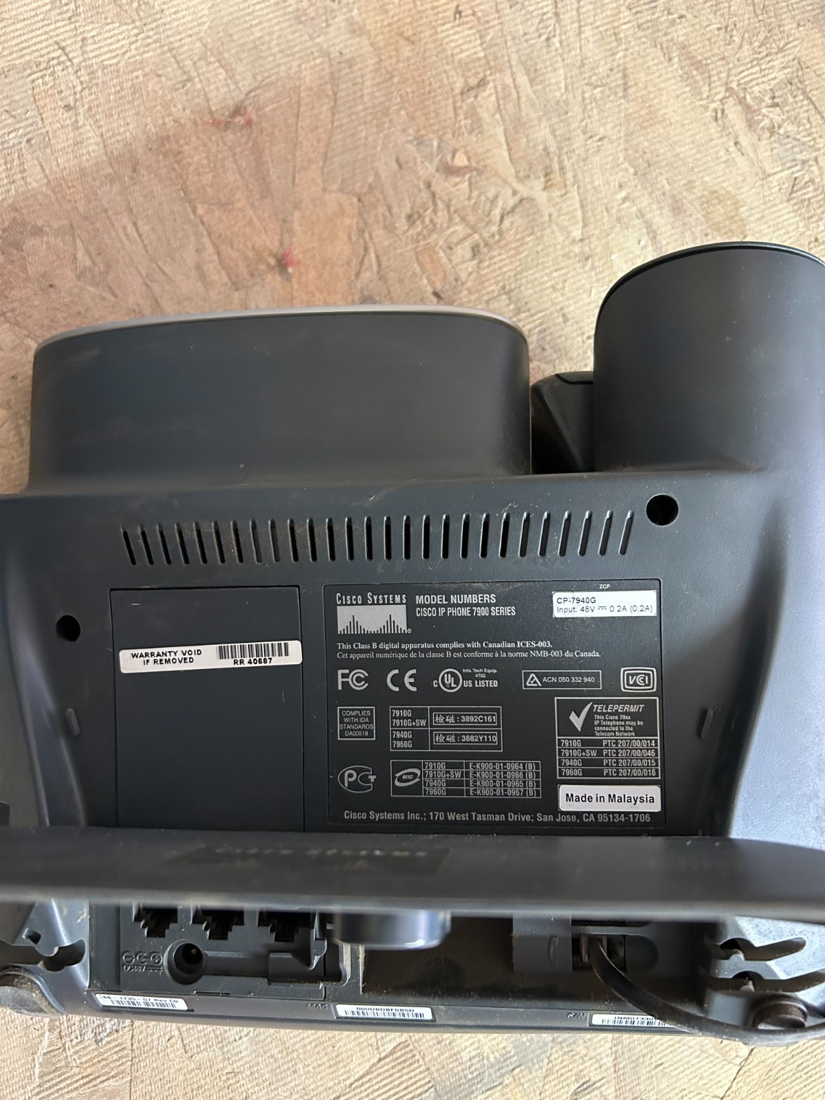 Cisco CP-7940G 2-lines IP Phone