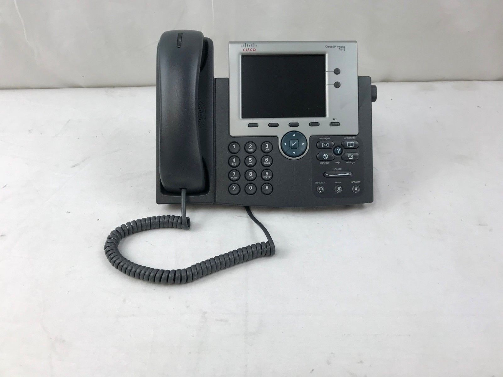 Lot of 4 Cisco 7945G CP-7945G Unified IP VoIP Phones Used