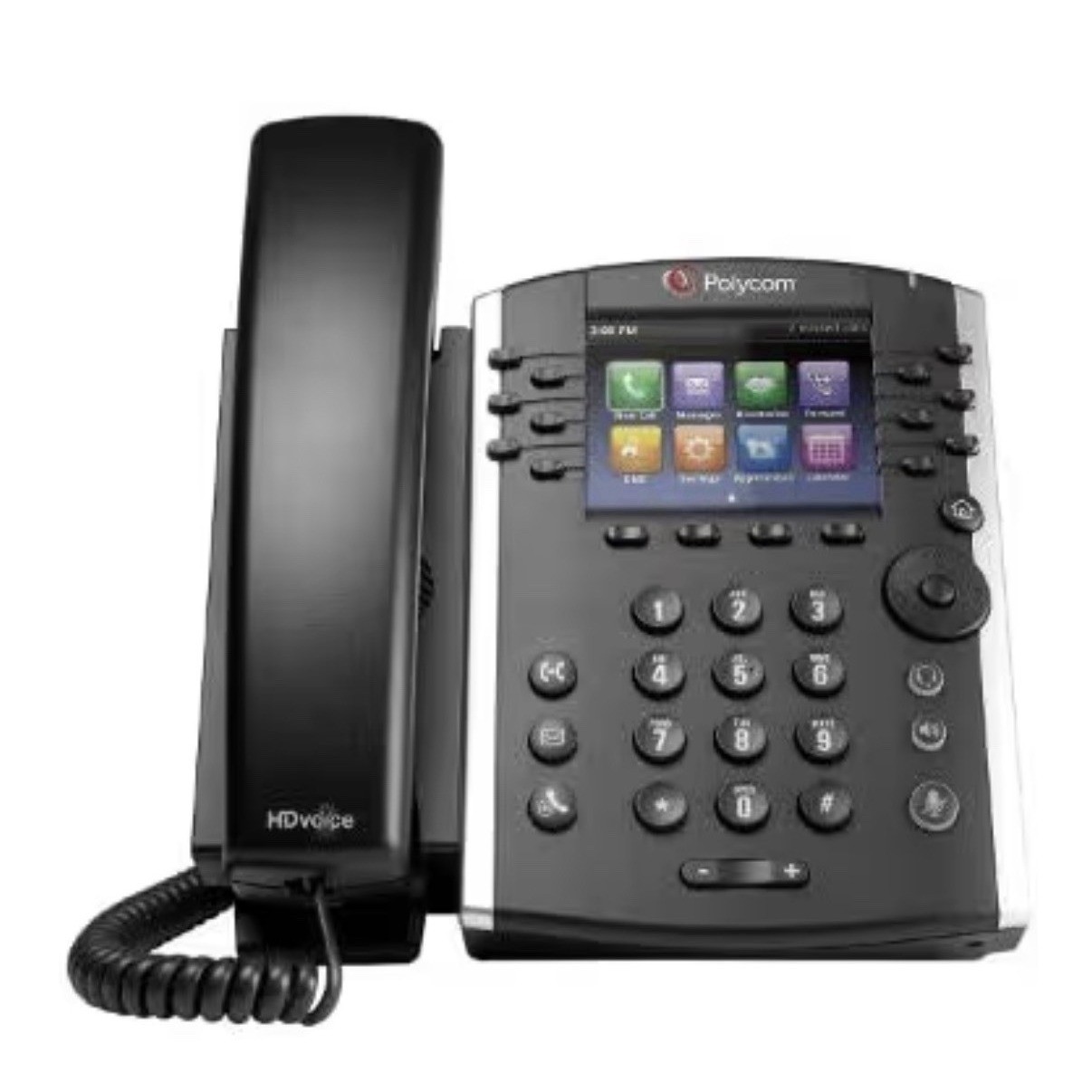 Polycom VVX 411 IP Phone – 12-Line Business Media Phone, Gigabit, PoE (Open Box)