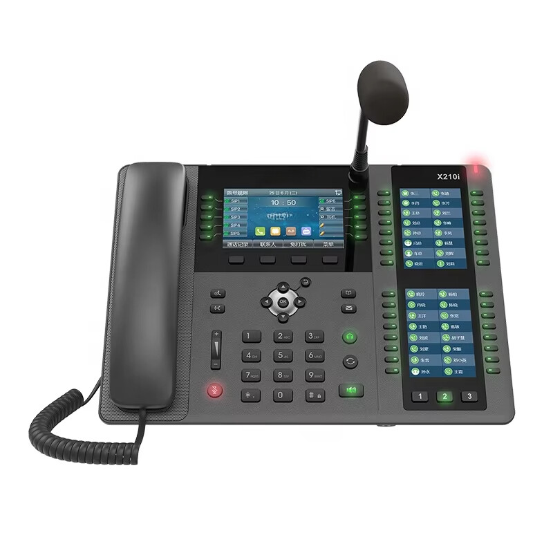 High Quality X210i High-end Enterprise IP Phone 20 SIP Lines POE Supports