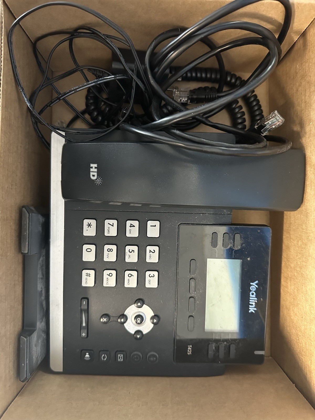 Office Supplies Yealink SIP-T42S Corded IP Phone Black
