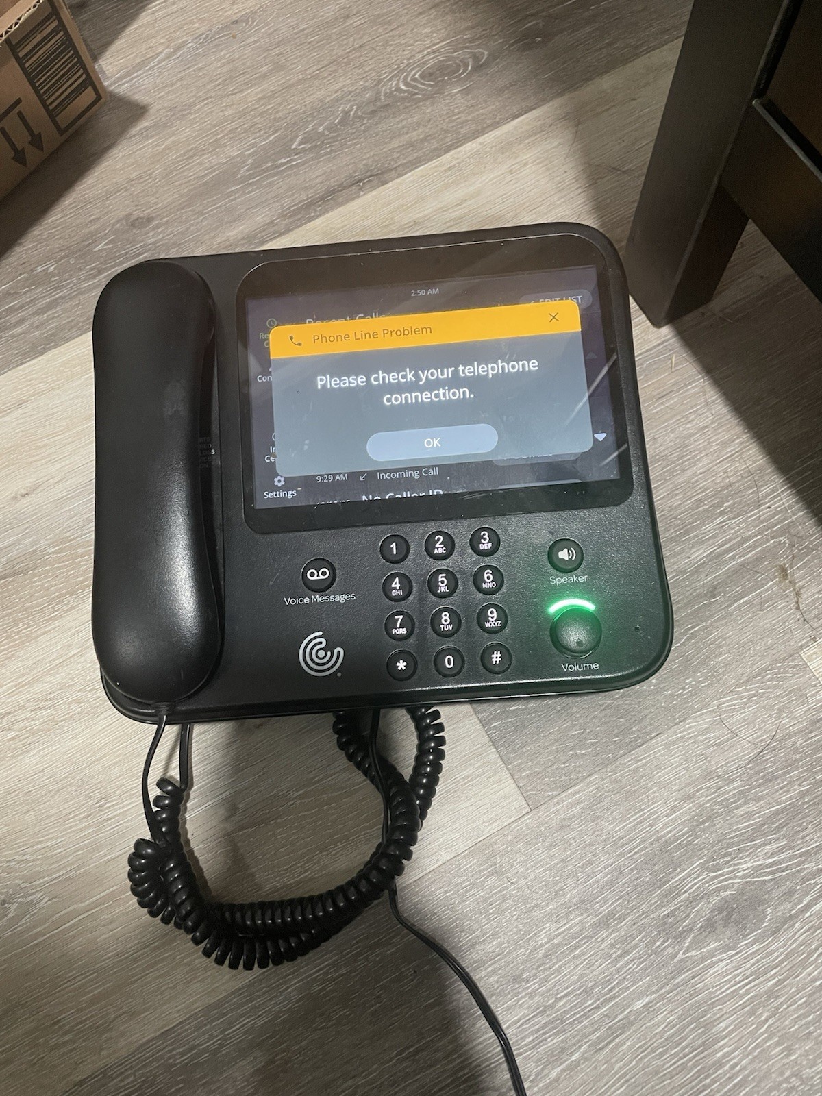 CaptionCall 78T Black Captioned Telephone Audio/Hearing Loop