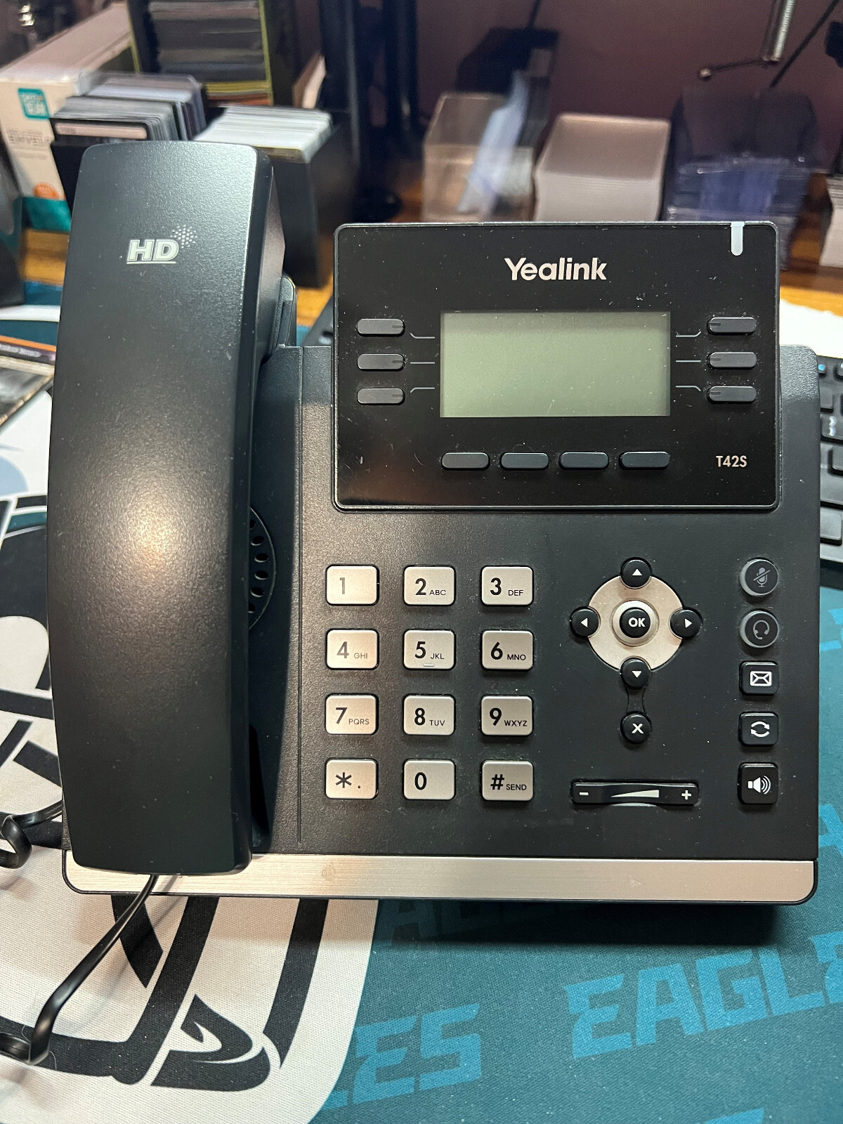 Yealink SIP-T42S Corded IP Phone Black