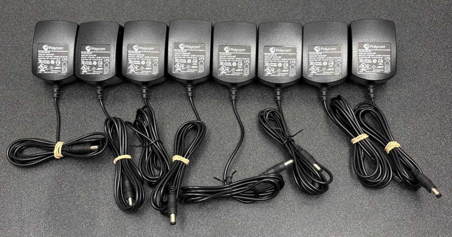 Lot of 8 Used Polycom PSA15A-480P 48V 0.31A Charger Power Supply Wall Adapter