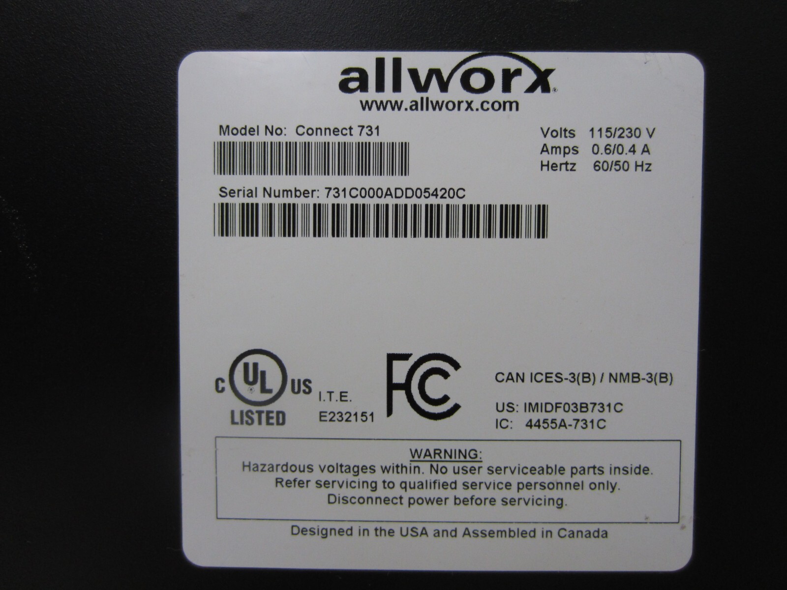 Allworx Connect 731 VOIP Phone System PBX Server Communication System(8200104)
