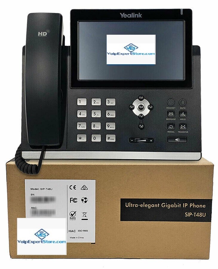 Yealink SIP-T48U Gigabit HD IP Phone – Brand New, 1 Year Warranty Included”