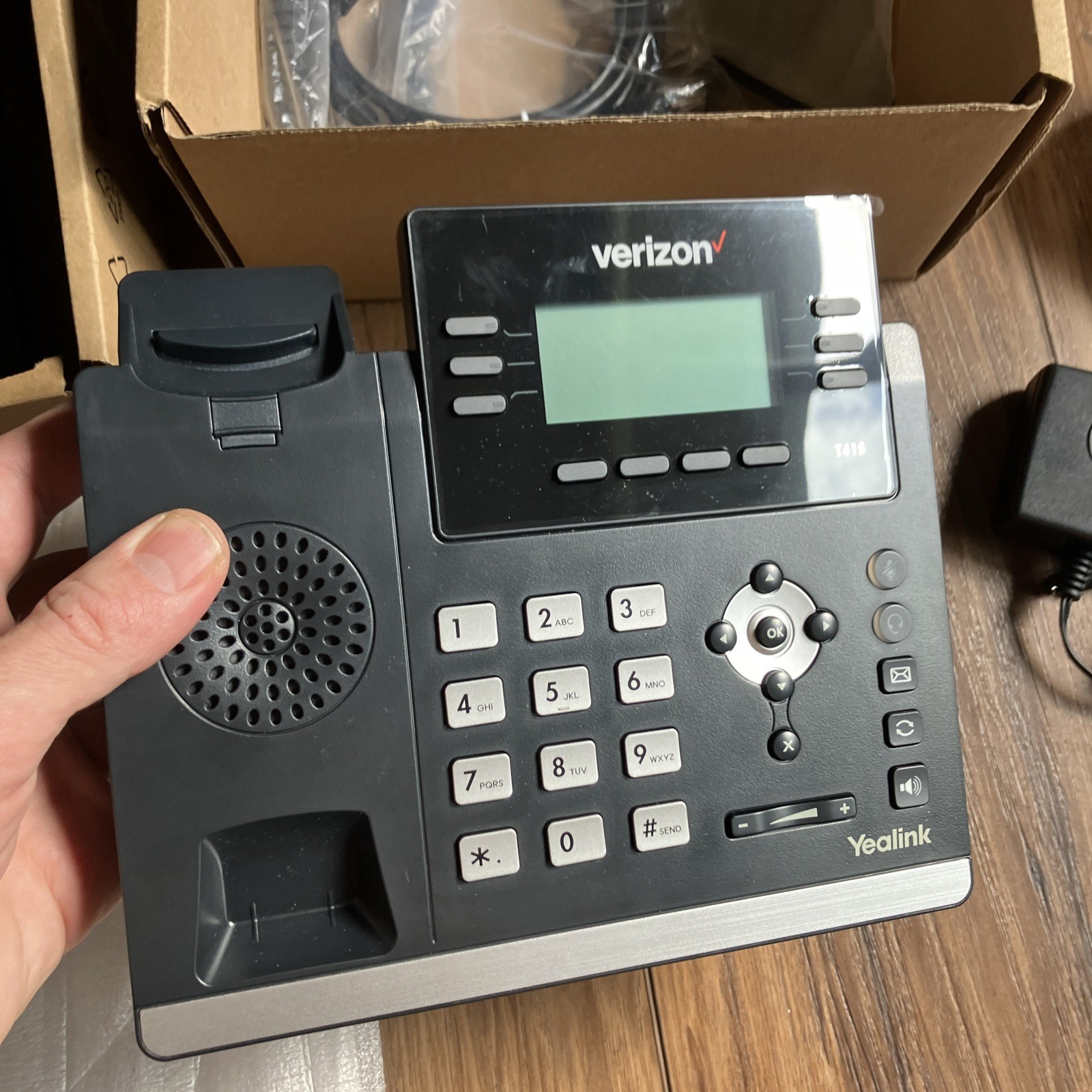 Lot of 2 Yealink SIP-T41S IP Phone Verizon VoIP T41S T41SW | One New One Used