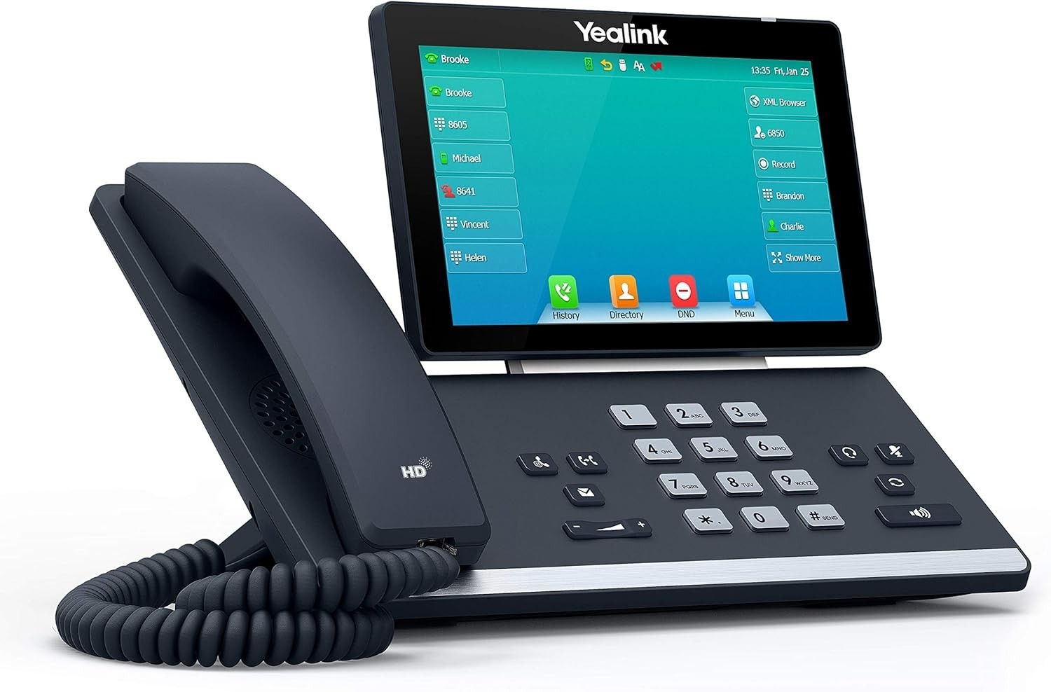 Yealink SIP-T57W 16-Line Gigabit HD PoE IP Business Phone LCD w/ WiFi Bluetooth