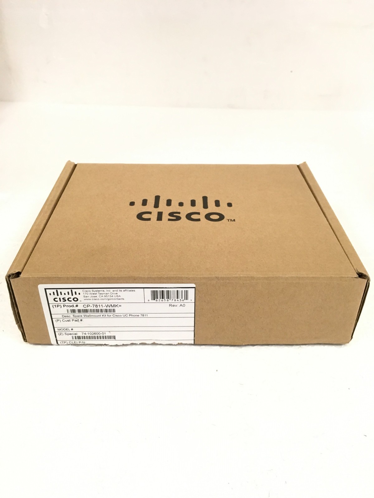 NEW Cisco CP-7811-WMK Wall Mount Kit 74-102600-01 w/Cable & Screws FREE SHIP QTY