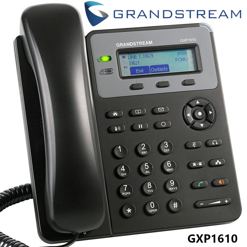 Grandstream GXP1610 VoIP IP Phone 3 Way Conferencing 1 SIP 2 Call