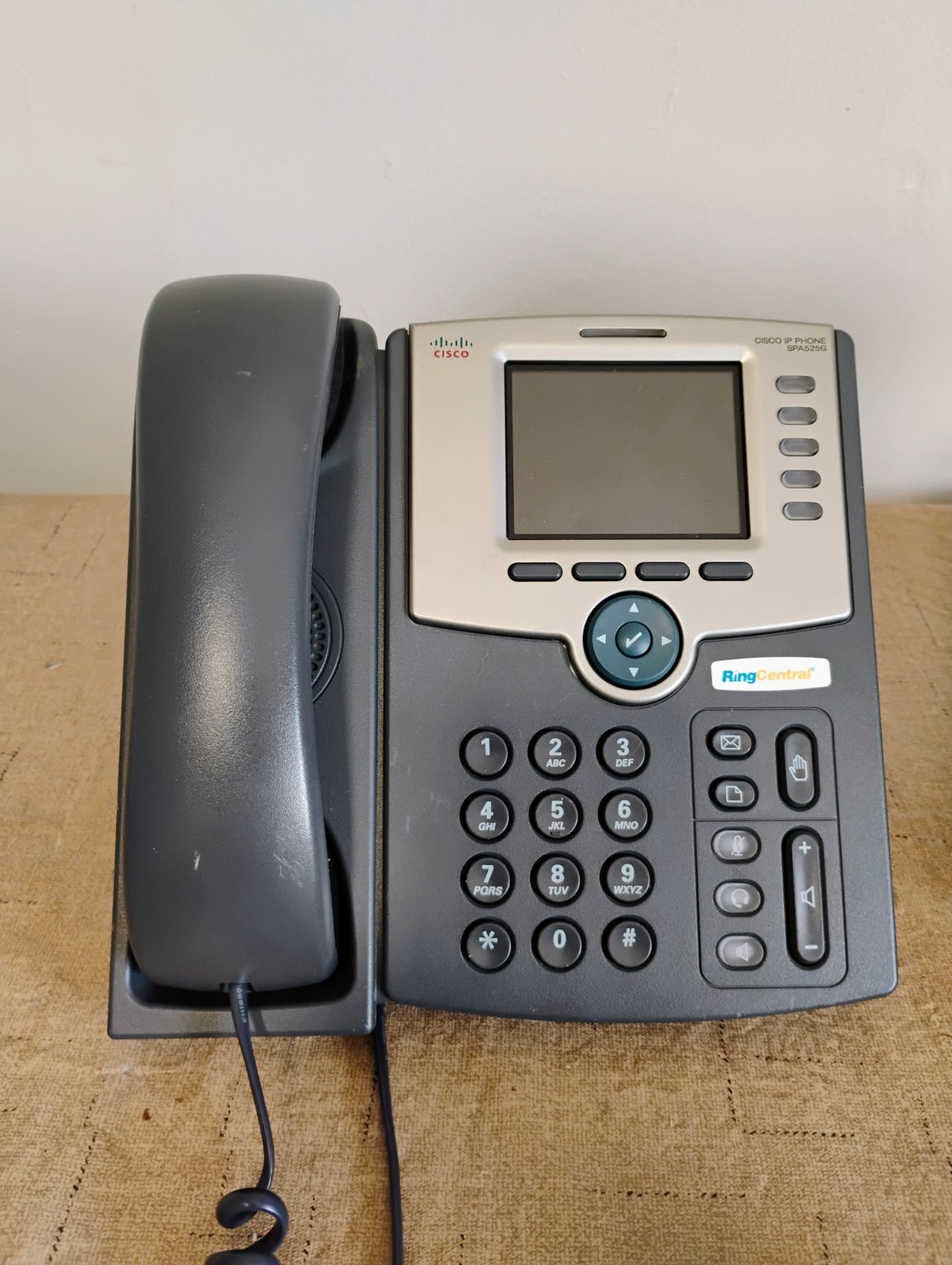 Cisco SPA508G 5-Line IP Phone Grey/ w AC Adapter not included! Utested but works