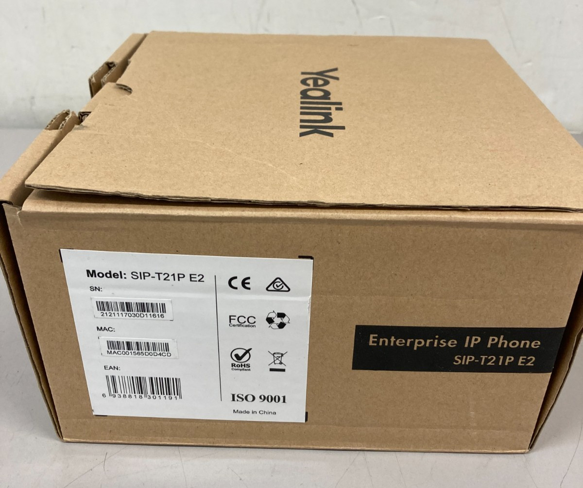 Yealink Phone SIP-T21P E2 PoE Entry-level VoIP 2 Lines, HD Voice, LCD – NEW