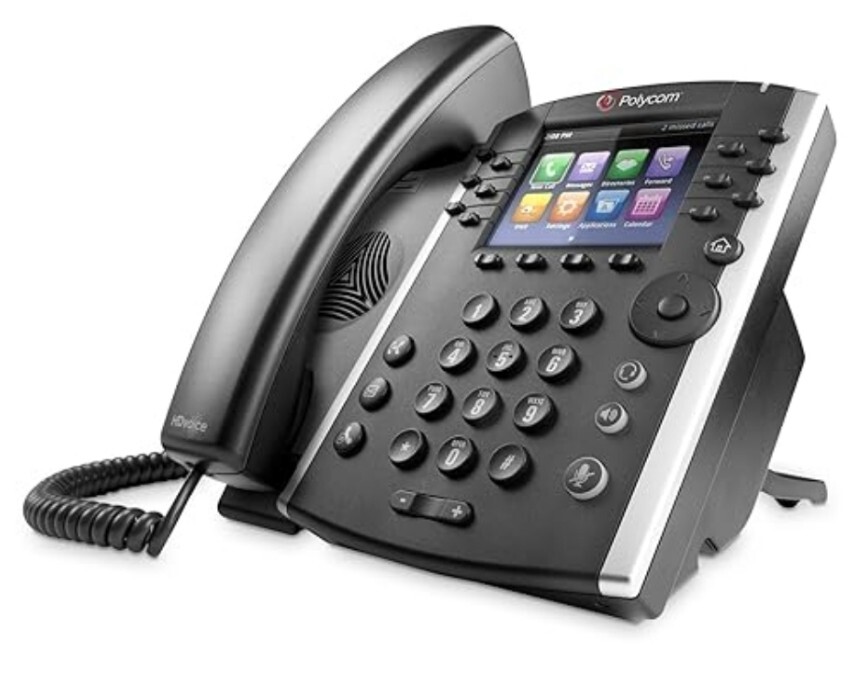 ***Polycom VVX 400 IP Business Phone With Ac Power (Media Desktop)***