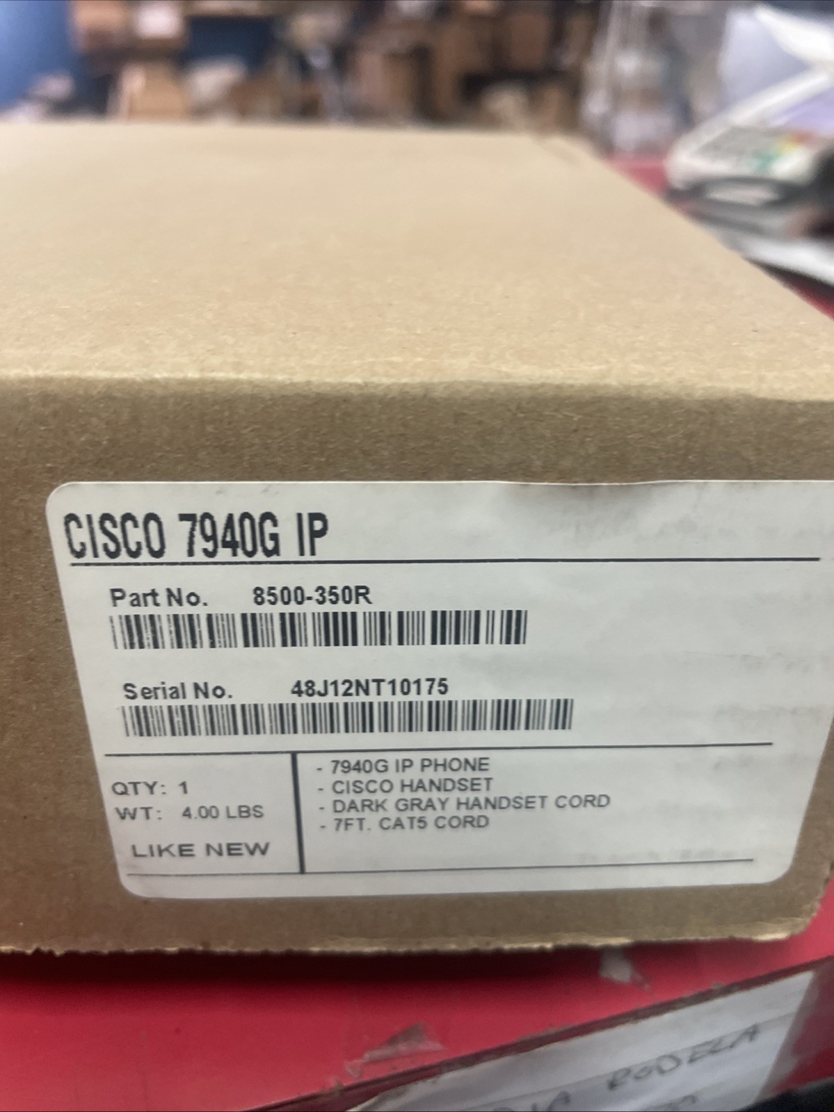 LOT OF 4 Cisco CP-7940G 2-lines IP Phone New Sealed