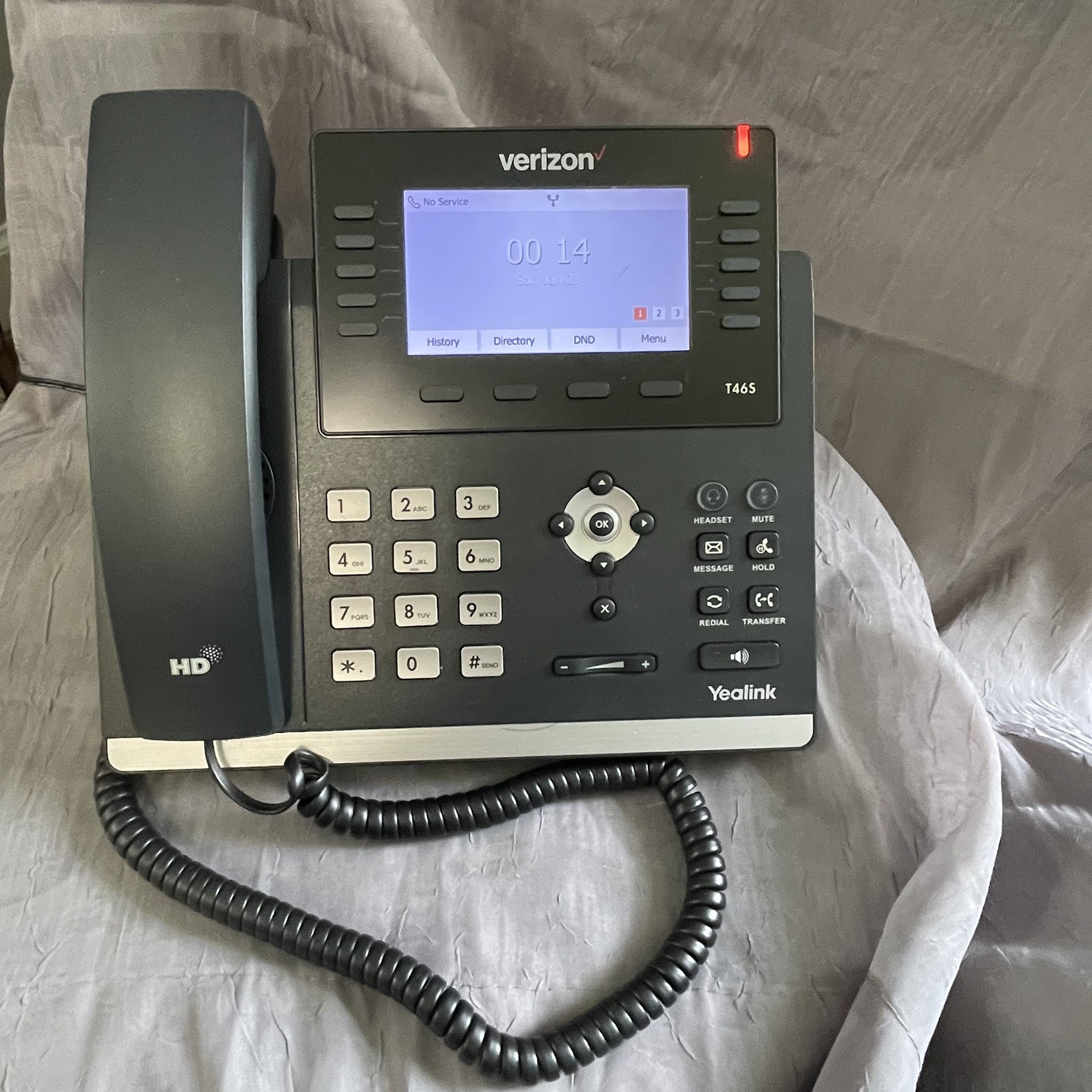 Yealink SIP-T46S Gigabit IP VoIP Business Phone WITH power cord!
