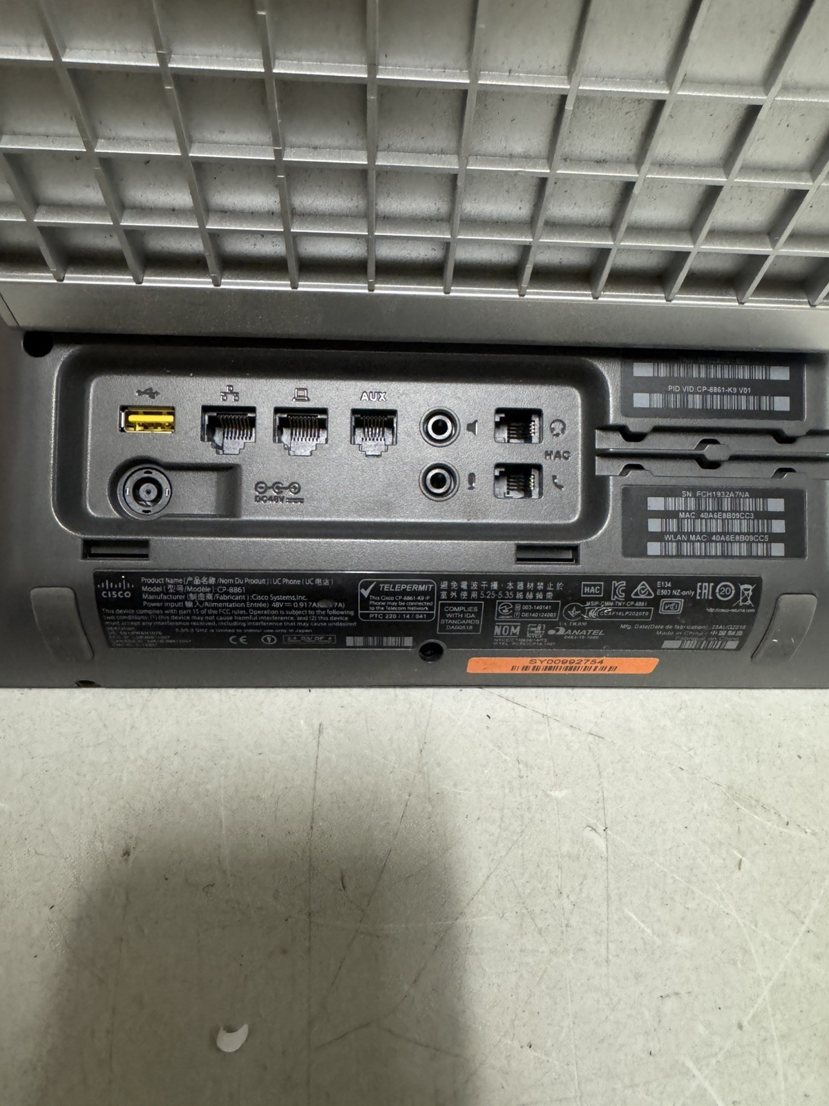 Cisco CP-8861-K9 VoIP IP Business Phone w/ Handset Color Display Untested