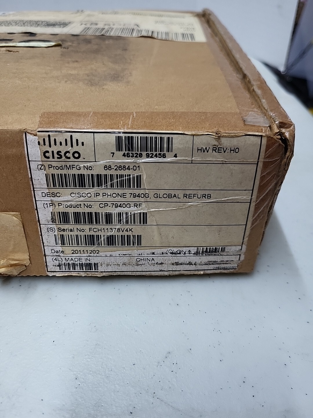 Unused, New Cisco CP – Non-Locking Wall Mount Kit For 7940G-RF IP Phones
