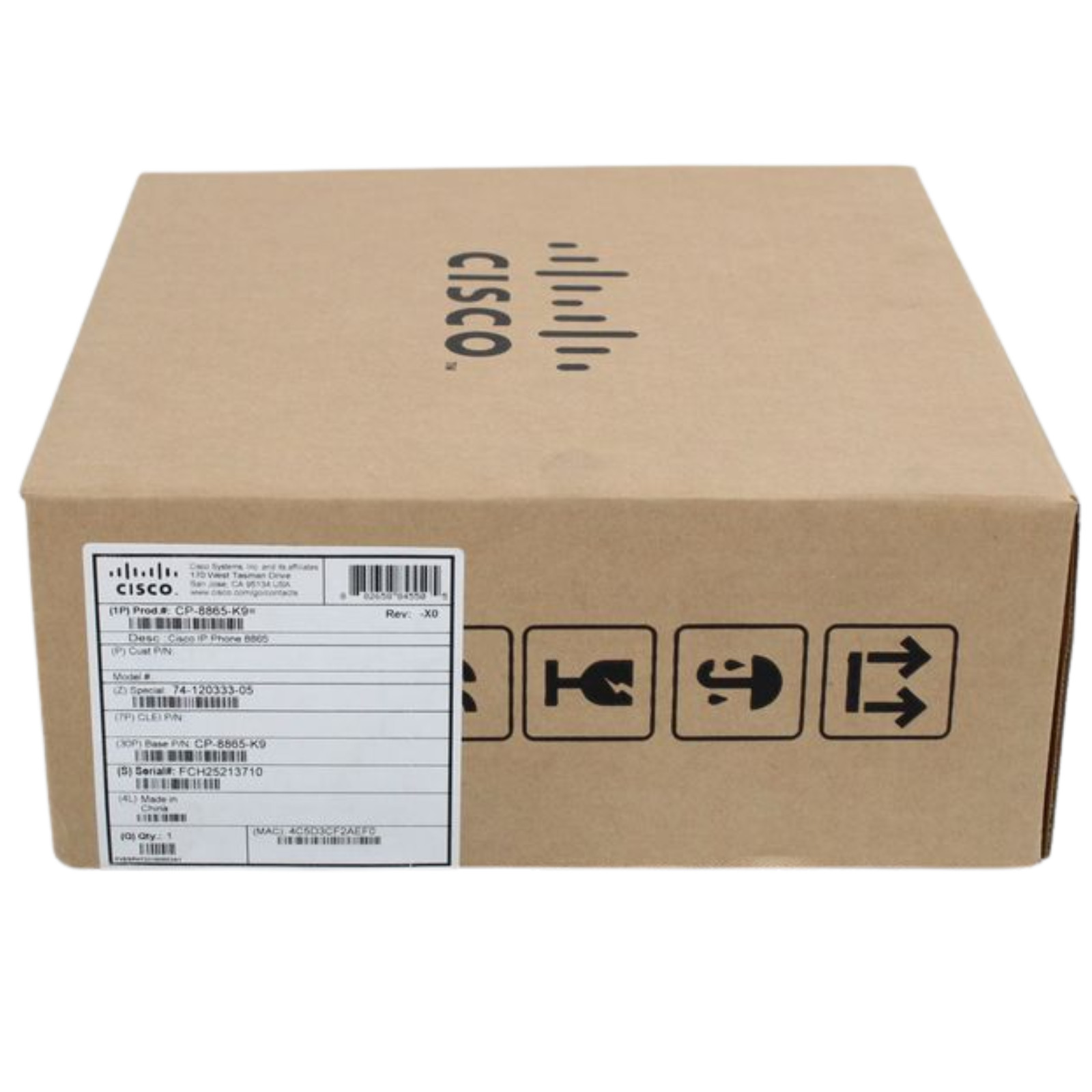 Cisco CP-8865-K9 IP Phone 8865 5-Line 720p HD Video VoIP Business Desk Phone NEW