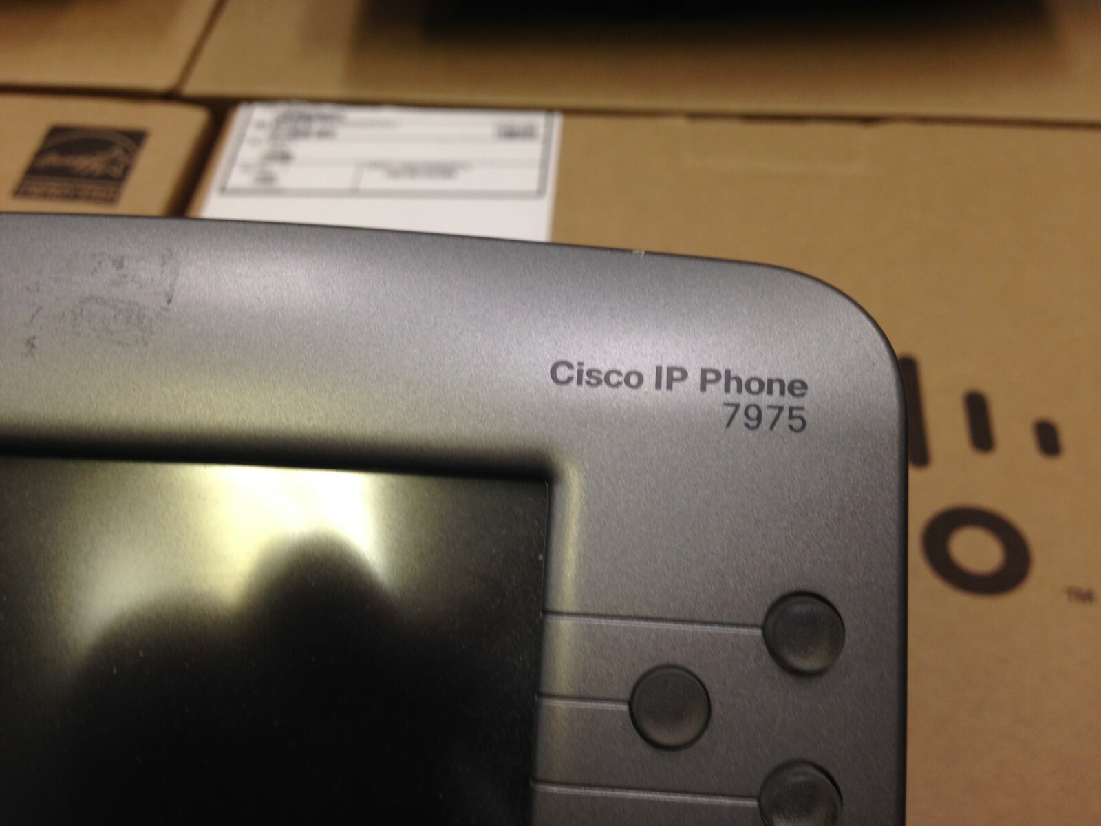 LOT OF 4 Cisco CP-7975G VOIP Office Phone W/ Adjustable Stand&Handset (No Cords)