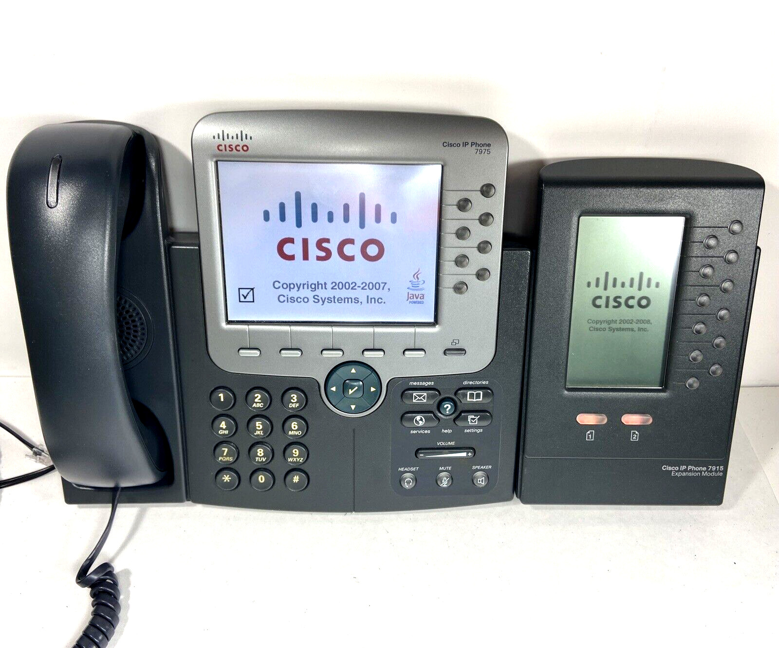 Cisco CP-7975G IP Phone Color Display + CP-7915 Expansion (No AC Adaptor, Stand)