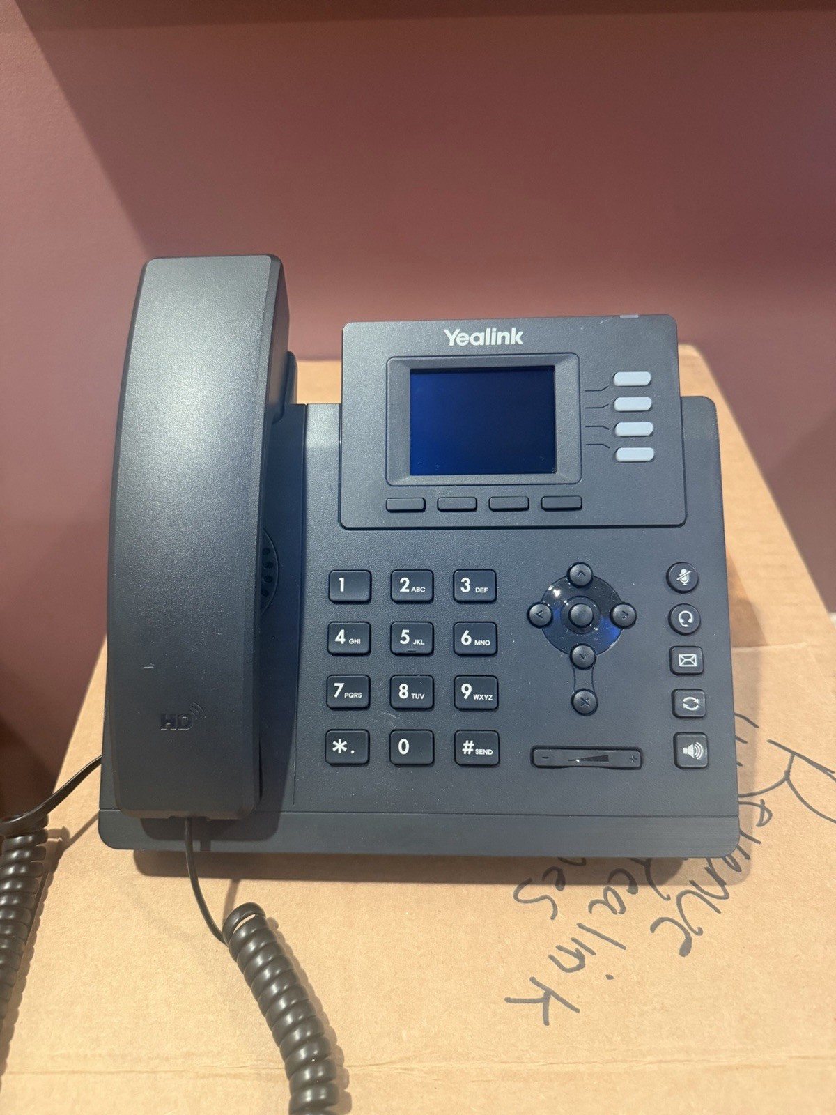 Yealink SIP-T33G 4-Line Corded VoIP Desk Phone Speakerphone Black