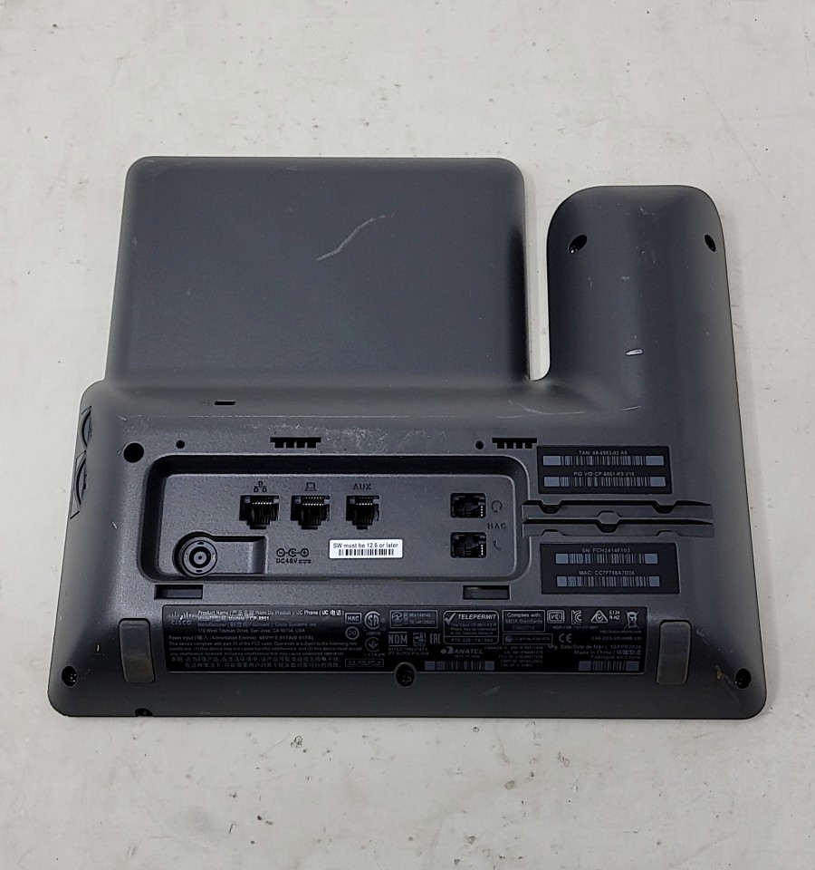 Cisco CP-8851 CP-8851-K9 UC Phone PoE SEE NOTES
